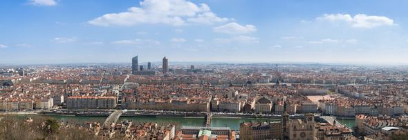 Photographie de Lyon prise de jour